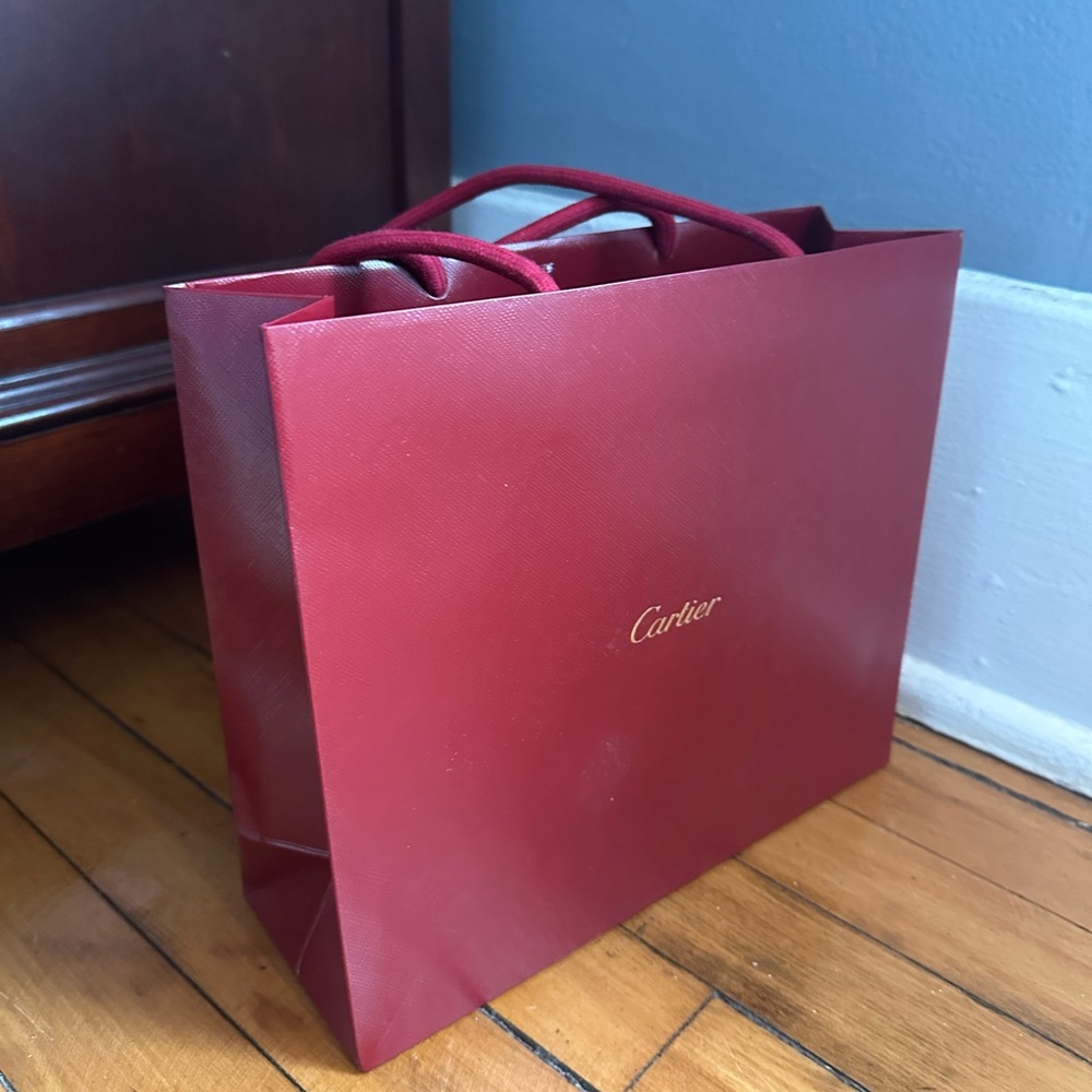 Cartier Red Shopping Bag